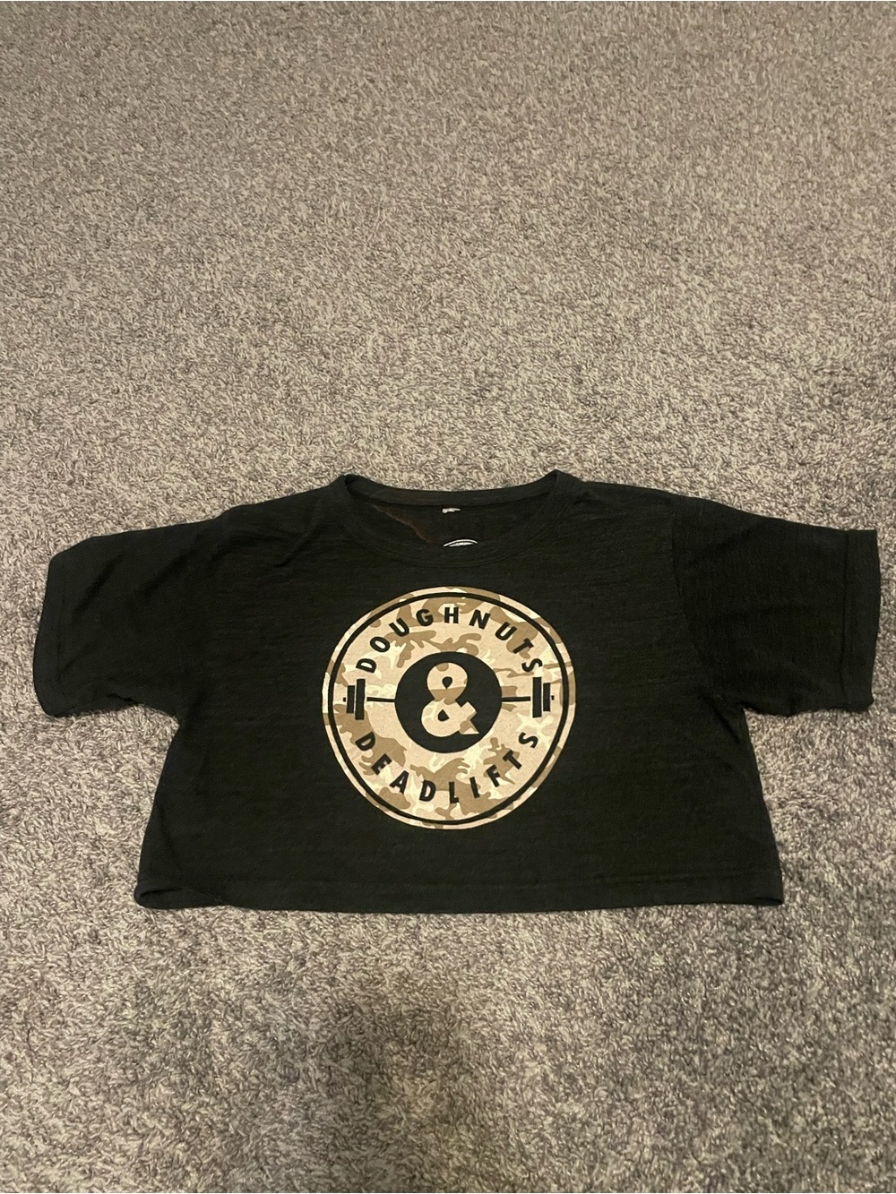 Doughnuts & Deadlifts Crop Tee
